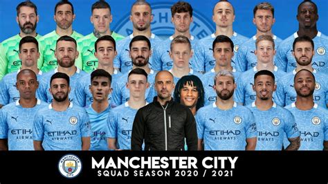 manchester city roster 2020/2021